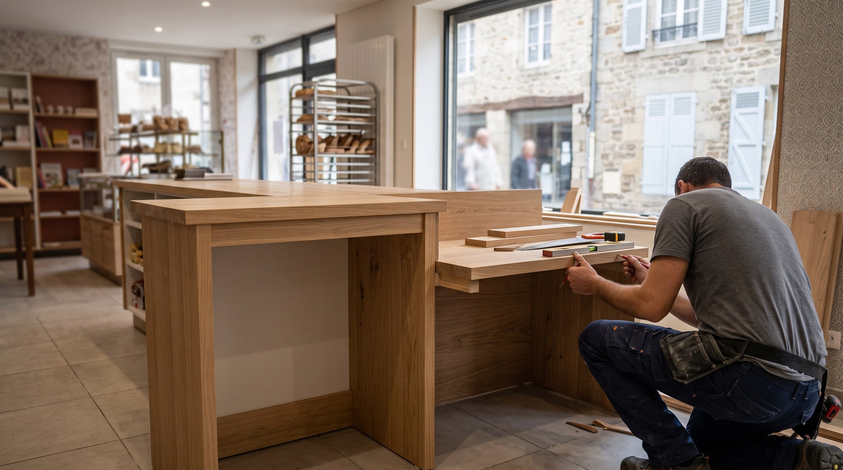 Boulangerie et petit commerce alimentaire, accessibilité PMR au comptoir