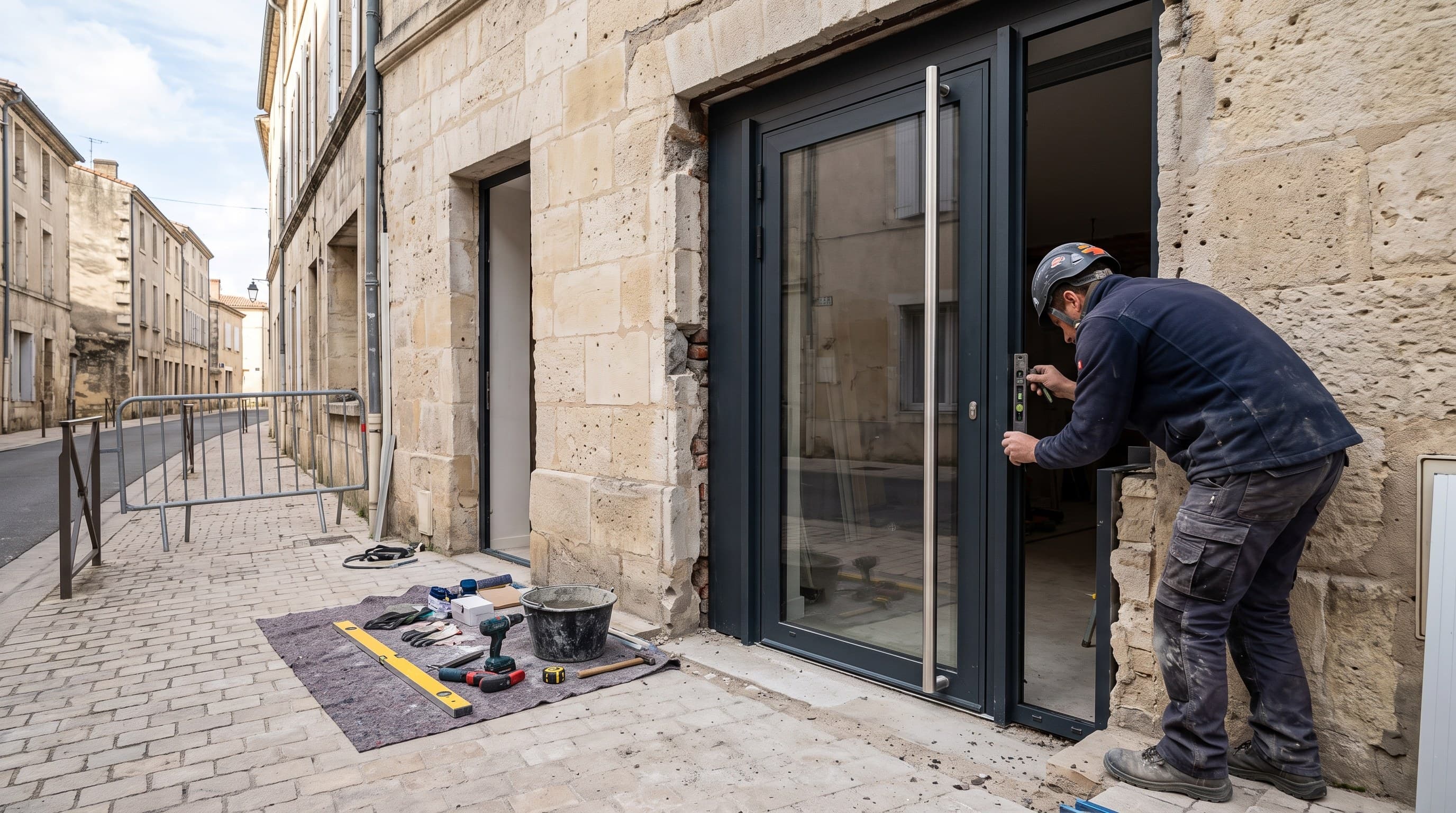 Commerce en rez-de-chaussée d'immeuble ancien, les contraintes PMR