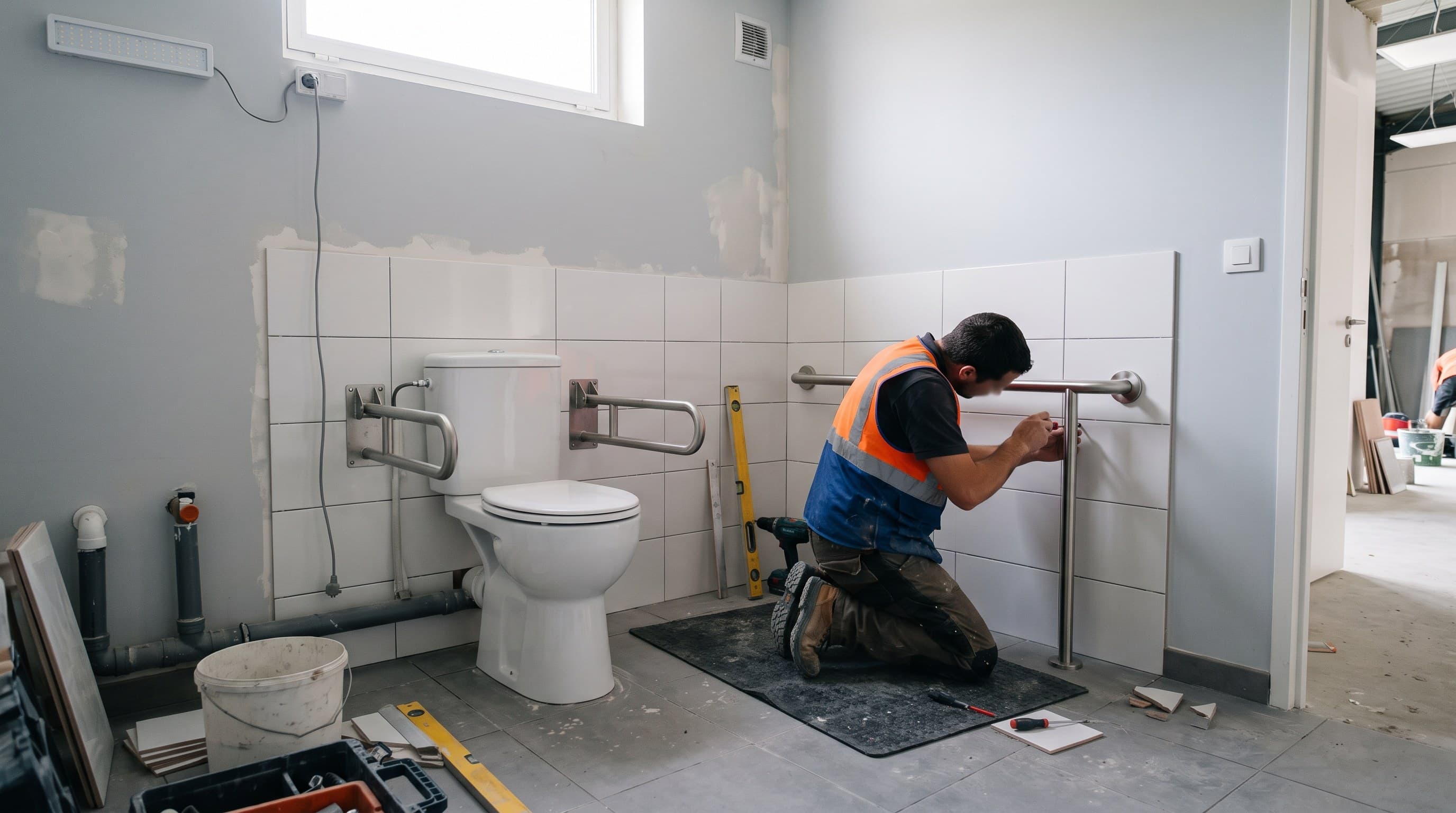 Sanitaires PMR dans un commerce, quel espace prévoir ?